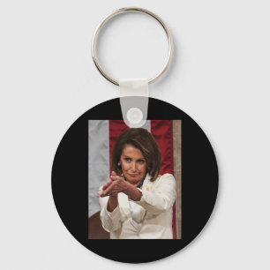 Funny Nancy Pelosi Clap Back Anti Trump Meme Tee  Key Ring