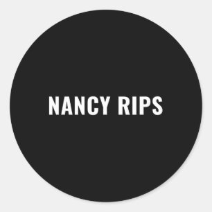 Funny Nancy Pelosi Rips Speech Address Classic Round Sticker