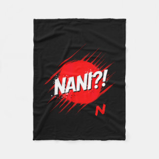 Funny nani saying with explosive circle sarcastic  fleece blanket