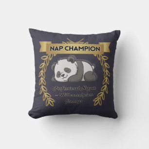 Funny Nap Champion Pillow – Cute Panda Cushion