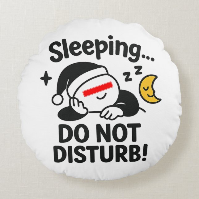 Funny Nap Decorative Round Cushion (Front)