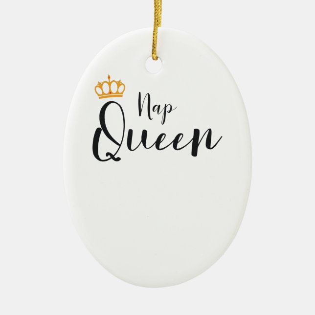 Funny Nap Lover Teens Girls Women Nap Gift Ceramic Ornament (Front)