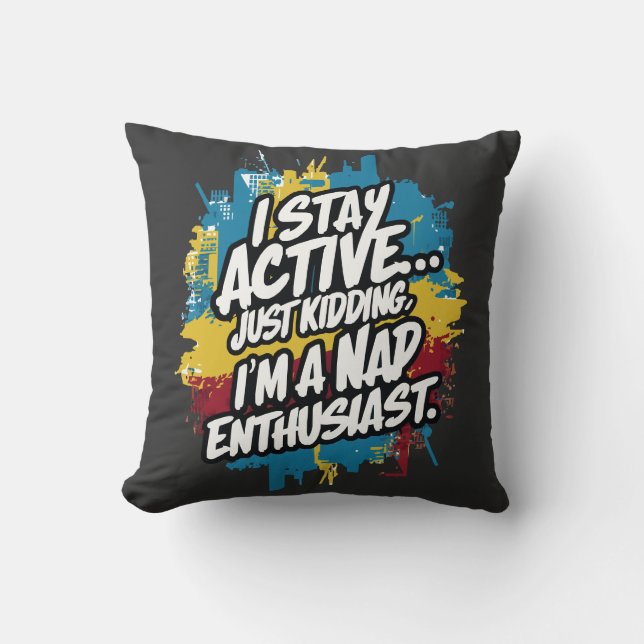 Funny Nap quote Cushion (Front)