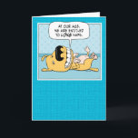 Funny Napping Dog Birthday Card<br><div class="desc">Here's a cute and funny birthday cartoon card that features a dog who knows how valuable long naps can be for people of a certain age. Thank you for choosing this original design by © Chuck Ingwersen. I’m an independent artist, and I post cartoons almost every day on Instagram: https://www.instagram.com/captainscratchy...</div>