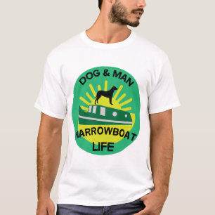 Funny Narrowboats Canal Boats British Cannel M T-Shirt