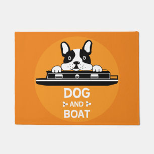 Funny Narrowboats Dogs British Canals Doormat