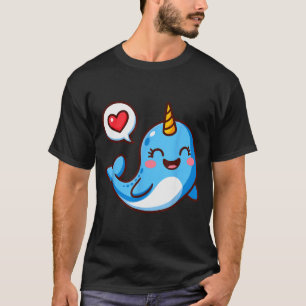 Funny Narwhal Art For Men Women Kids Narwhal Lover T-Shirt