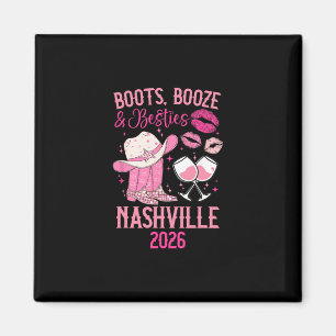 Funny Nashville Besties Trip 2026 Besties Vacation Magnet