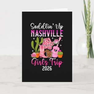 Funny Nashville Girls Trip 2026 Girls Vacation Nas Card