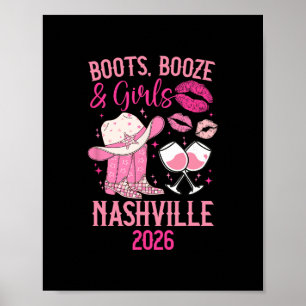 Funny Nashville Girls Trip 2026 Girls Vacation Nas Poster