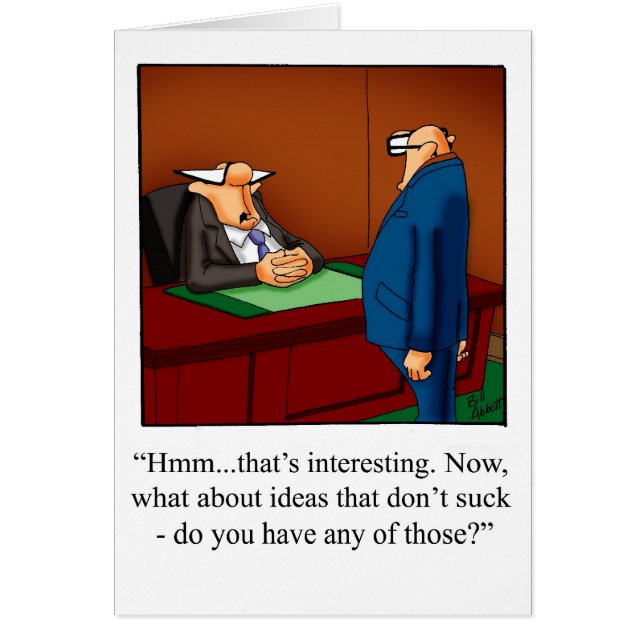 Funny National Boss’s Day Card (Front)