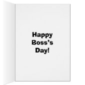 Funny National Boss’s Day Card "Spectickles" (Inside (Right))