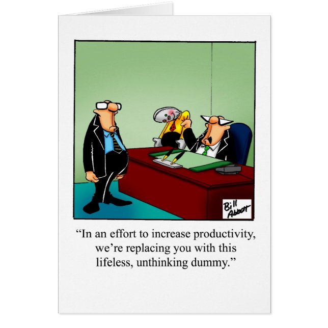 Funny National Boss’s Day Card "Spectickles" (Front)