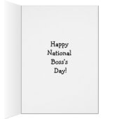 Funny National Boss’s  Day Card "Spectickles" (Inside (Right))