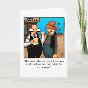Funny National Cowboy Day Greeting Card