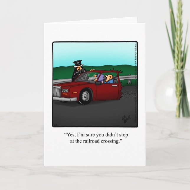 Funny National Police Week Greeting Card (Front)