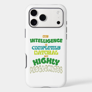Funny Natural Intelligence Vintage Typography