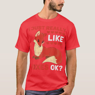Funny Nature Wildlife Fo Lover Forest Animal Cute T-Shirt