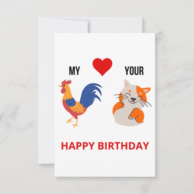 Funny naughty adult birthday card for her (Front)