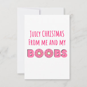 Funny & Naughty Christmas card for him