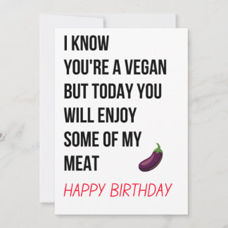 Funny Naughty Dirty Happy Birthday Card for Her