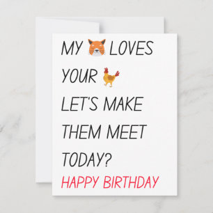 Funny Naughty Dirty Happy Birthday Gifts Holiday Card
