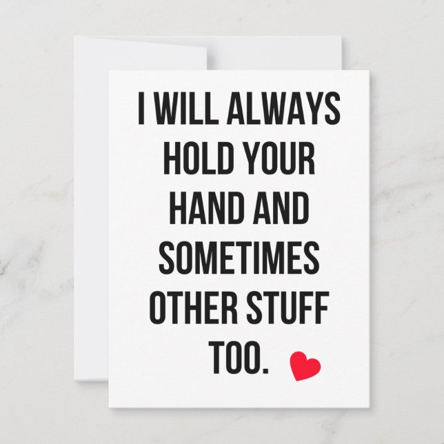 Funny Naughty Dirty Valentine's day card (Front)