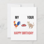 Funny Naughty Happy Birthday Card<br><div class="desc">If you are looking for gifts for birthday, these Funny Happy Birthday gift ideas for him and her will surely interest you. This happy birthday card with hilarious and funny messages, quotes and wishes can be a perfect birthday gift for him, for husband, for boys, for men, for friends, for...</div>