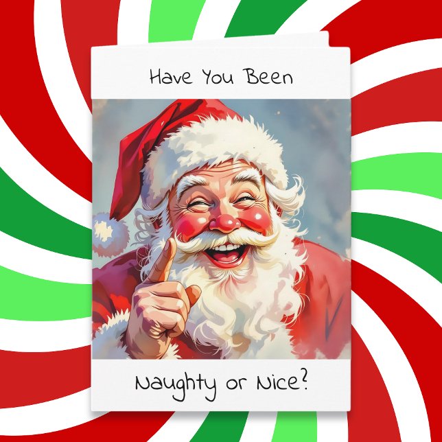 Funny Naughty or Nice Christmas Holiday Card (Creator Uploaded)