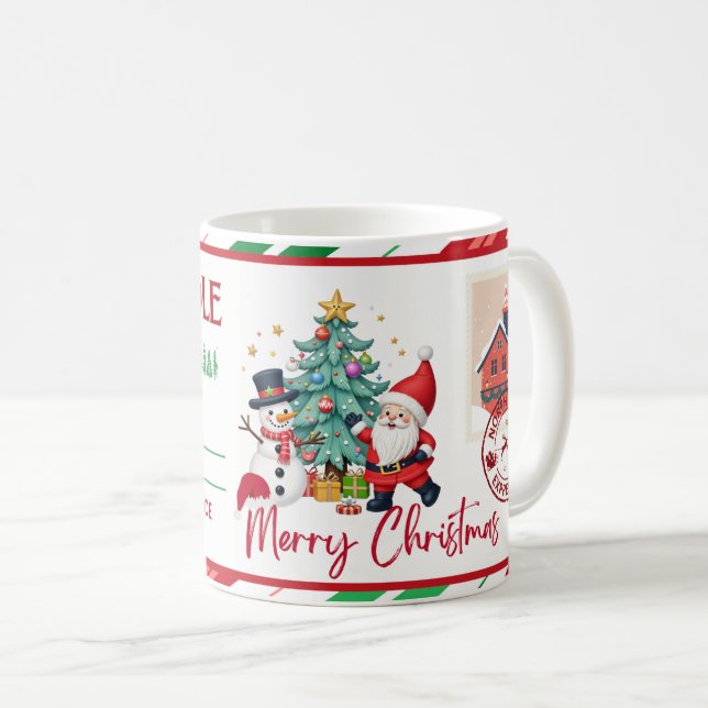 Funny Naughty or Nice List Coffee Mug (Front Right)
