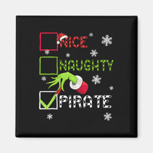 Funny Naughty Pirate Christmas Xmas Men Women Kid Magnet