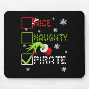 Funny Naughty Pirate Christmas Xmas Men Women Kid Mouse Pad