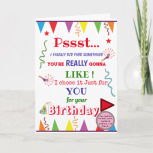 Funny naughty rude uncle brother card for male