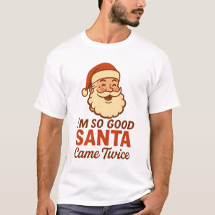 Funny Naughty Santa Christmas Adult Holiday T-Shirt