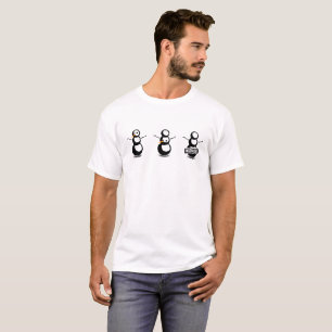 Funny naughty snowman christmas comic strip tshirt