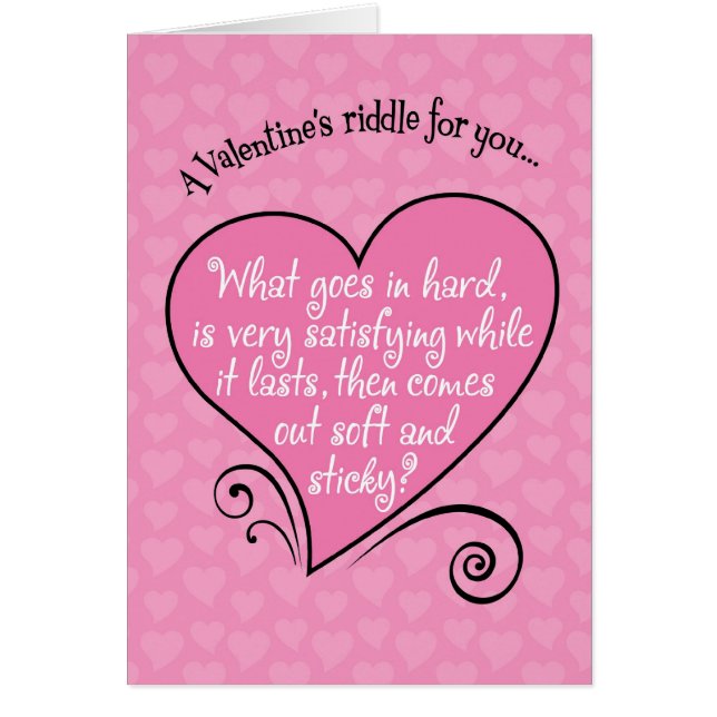 Funny Naughty Valentine's Riddle (Front)