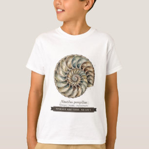 Funny Nautilus Shell for Kids T-Shirt