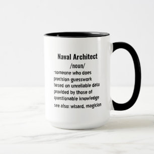 Funny Naval Architect Definition gifts  Mug