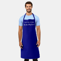 Funny Navy Blue Chief of the Kitchen
