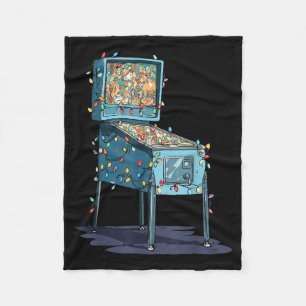 Funny Nball Machine Christmas Graphics Lights Love Fleece Blanket