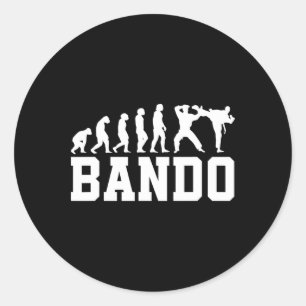 Funny Ndo Evolution Burmese Kickboxing Classic Round Sticker