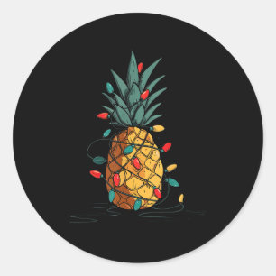 Funny Ne Christmas Graphics Lights Lover Classic Round Sticker