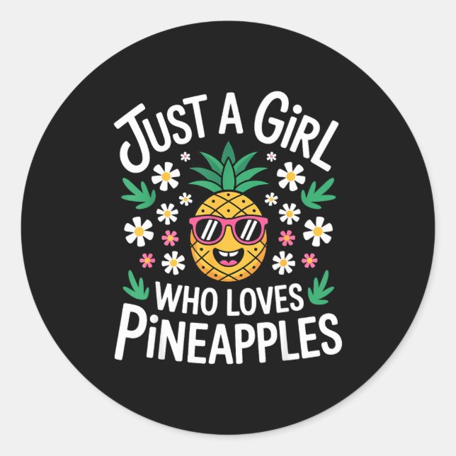 Funny Ne Design For Women Girls Fruit Ne Lover  Classic Round Sticker (Front)