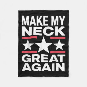 Funny Neck Surgery Art For Men Women Kids St Neck Fleece Blanket