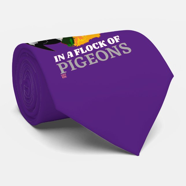 funny neck tie  "BE A PARROT..." (Rolled)