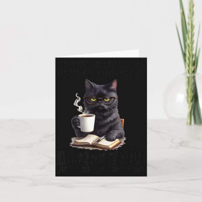 Funny Need To Repeat Ignored Cat Humour Card (Front)
