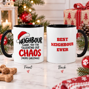 Funny Neighbour Christmas Humourous Holiday Gift Mug