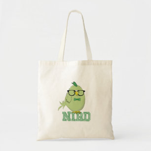 Funny Nerd Bird with Glasses Cute Bird Pun Geek Tote Bag