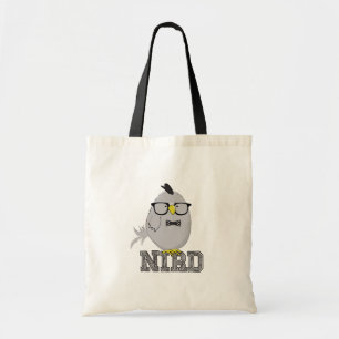 Funny Nerd Bird with Glasses Cute Bird Pun Geek Tote Bag