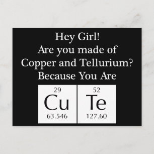 Funny Nerd Chat Up Line Postcard
